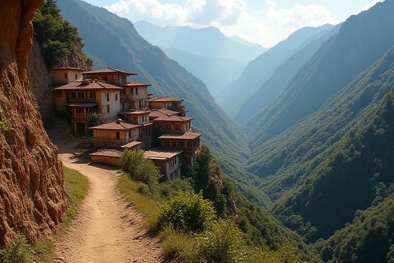 Pueblo andino oculto en ruta secreta